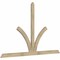 Ekena Millwork Richland Rough Sawn Timber Gable Bracket, Douglas Fir, 96"W x 60"H x 2"D x 4"F, 15/12 Pitch GBW096X60X0204RIC00RDF - alternate 2